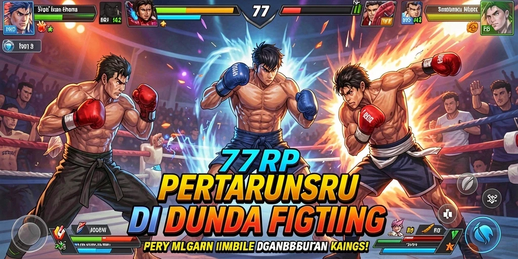 Tampilan gameplay epic dalam 77RP dengan aksi Fighting yang mendebarkan.