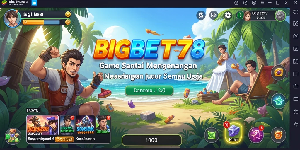 Screenshot menampilkan gameplay BIGBET78 yang seru dan interaktif.