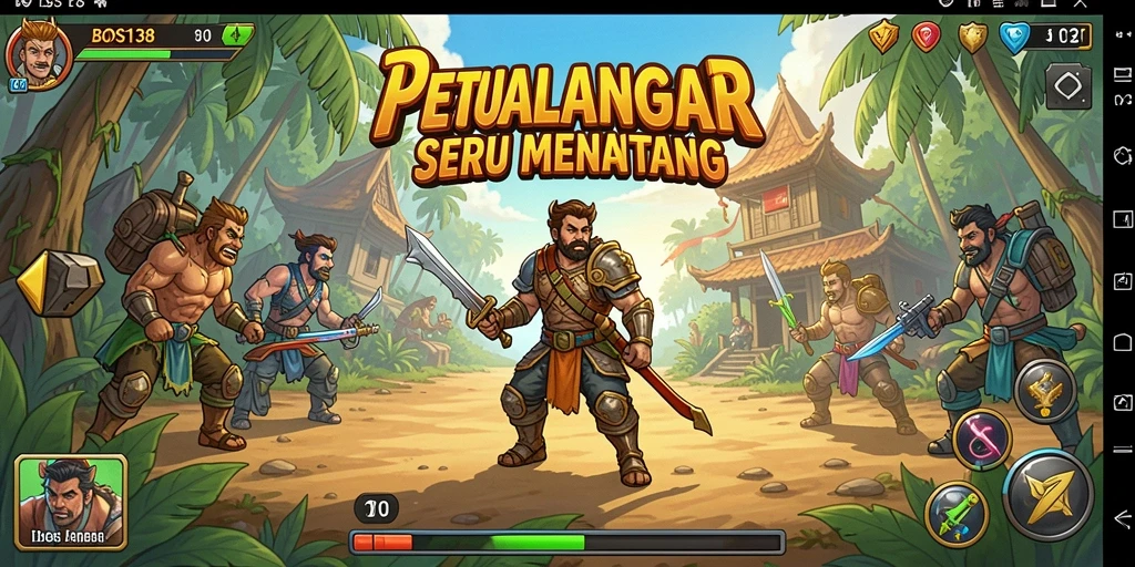 Tampilan menarik dari gameplay petualangan BOS138 yang menantang.