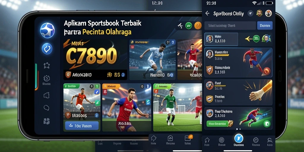 Screenshot C7890 menunjukkan antarmuka taruhan olahraga yang menarik.