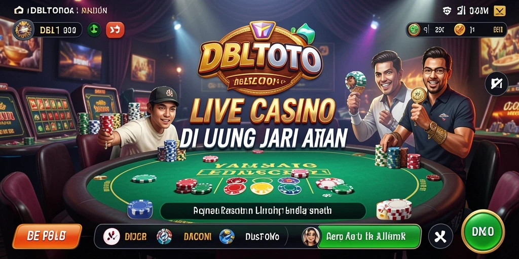 Tampilan gameplay <strong>Live Casino</strong> di DBLTOTO yang seru dan interaktif.