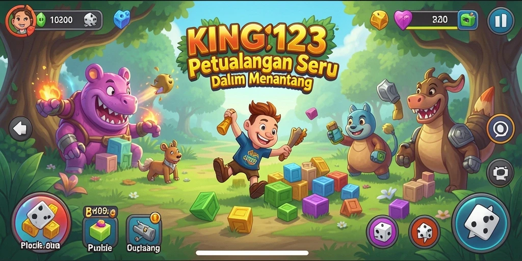 Screenshot gameplay KING123 dengan berbagai teka-teki menarik dan mekanisme permainan yang seru.
