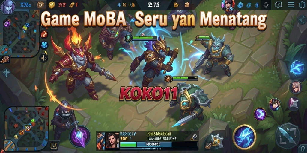 Tampilan gameplay seru KOKO11 dengan karakter yang beragam.