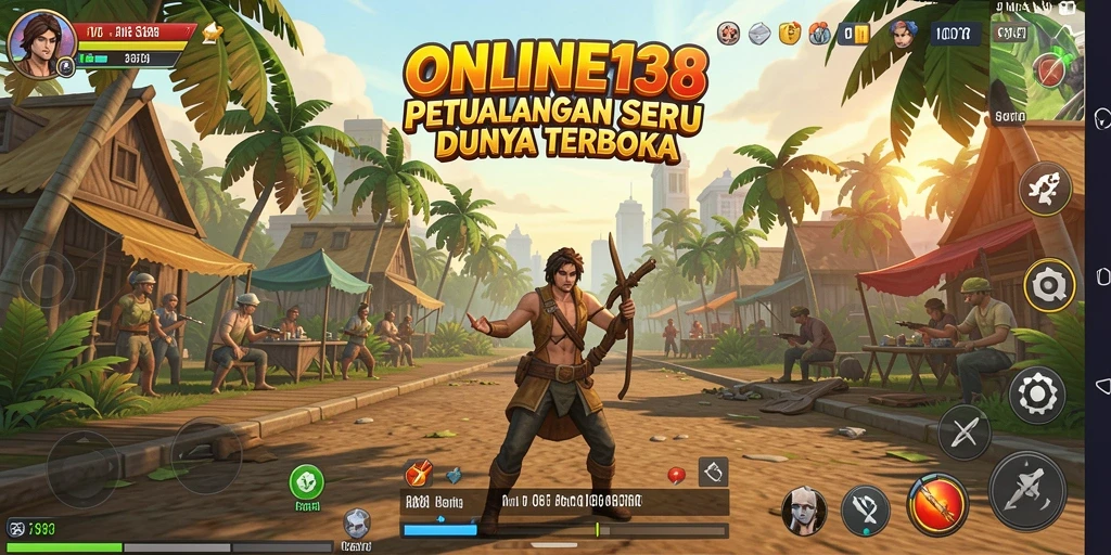 Tampilan gameplay seru dan interaktif dalam dunia terbuka.