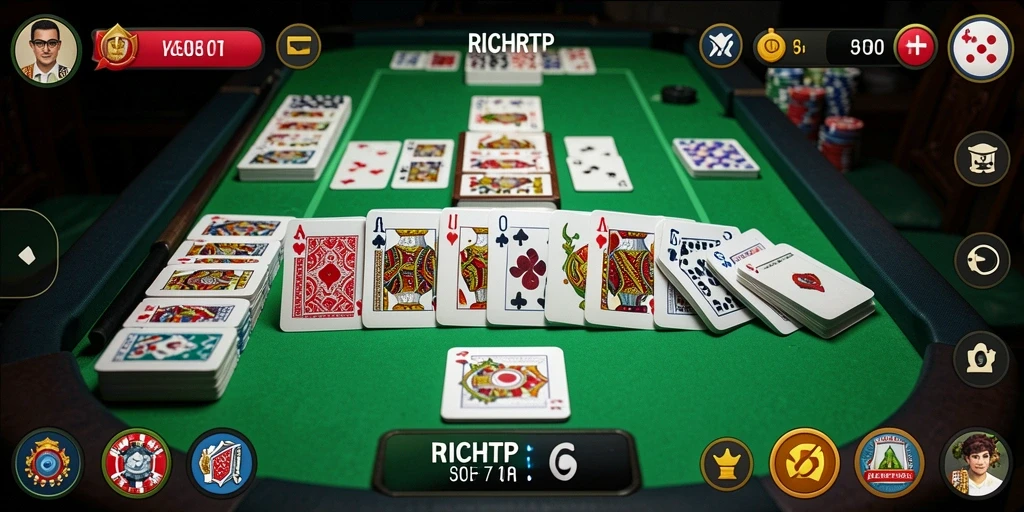 Screenshot gameplay RICHRTP yang menunjukkan keseruan permainan Domino.