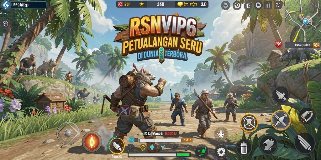 Tampilan gameplay menarik dari RSNVIP6 dalam dunia terbuka.