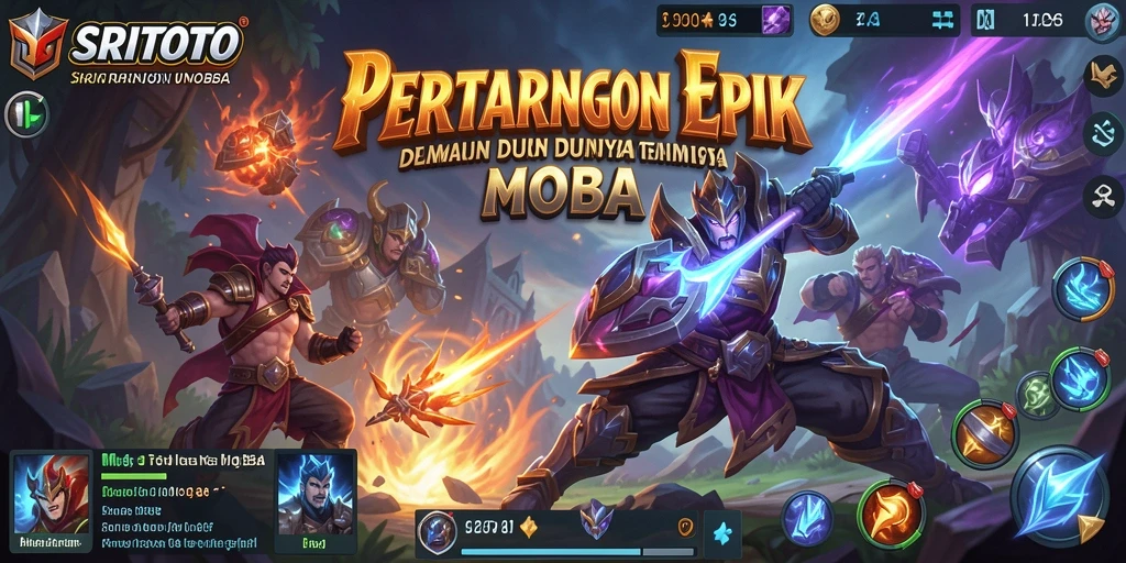 Tampilan gameplay menegangkan dari SRITOTO yang menunjukkan aksi tim.