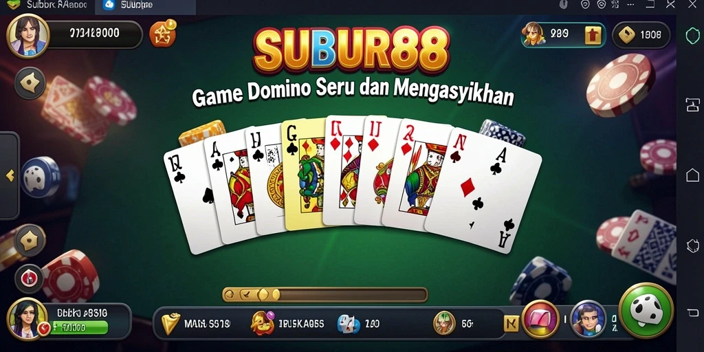Tampilan screenshot SUBUR88 dengan gameplay Domino yang menarik.
