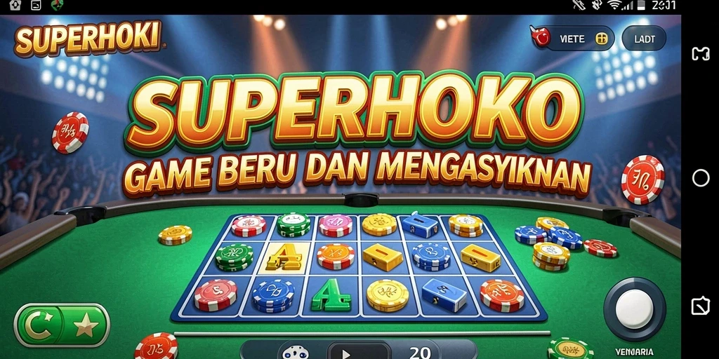 Tangkapan layar gameplay SUPERHOKI yang menarik dan penuh aksi.